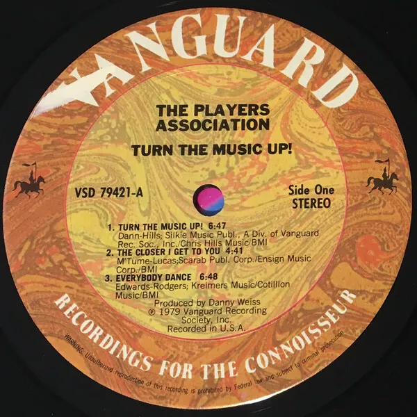 The Players Association - Turn The Music Up! (LP, Album) (Very Good Plus (VG+)) 3