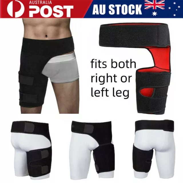 Hip Brace - Compression Groin Support Wrap for Sciatica Pain Relief Thigh L+R AU