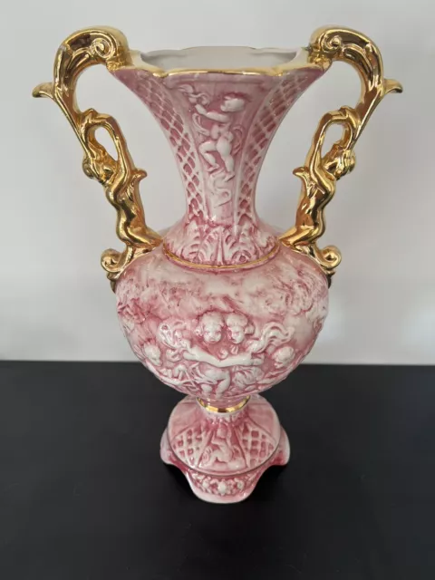 Grand Vase Italien En Faïence style renaissance 