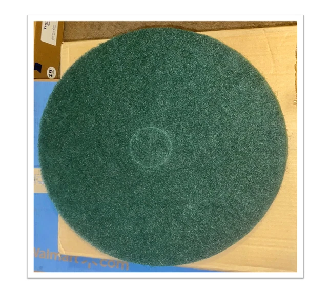 5 Heavy Duty Scrubbing 19" Green  Floor Scrubber Pads  Box of 5