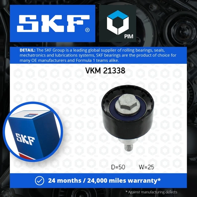 Puleggia Guida Cintura di Temporizzazione adatta ad AUDI A3 8V, 8YA 1.4 2012 su SKF 04C109244B Qualità