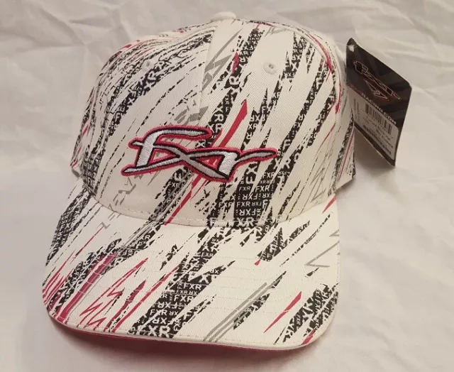 Fxr "Storm" Hat White / Fuchsia - Adult One-Size - Closeout Sale