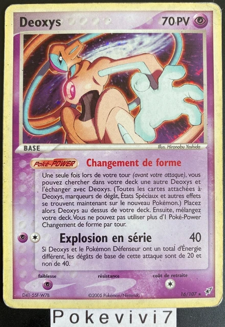 Carte Pokemon DEOXYS 16/107 Holo Bloc EX Deoxys FR