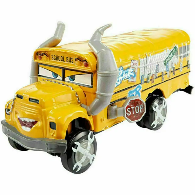 Miss Fritter Crazy School Bus Disney Pixar Cars 3  Diecast Toy Car Model Gifts