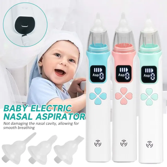 Newborn Baby Silicone Nasal Aspirator Vacuum Sucker Baby Nose Mucus Snot Cleaner