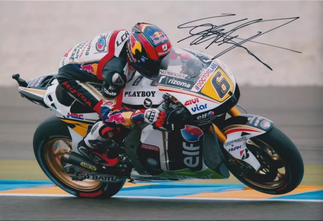 Stefan BRADL 12x8 Signed Photo MOTO GP Honda ELF In Person Autograph AFTAL COA