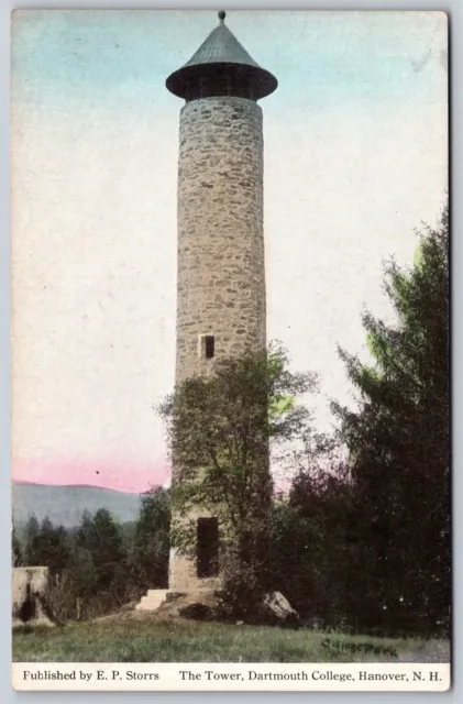 Postcard The Tower, Dartmouth College, Hanover NH S102