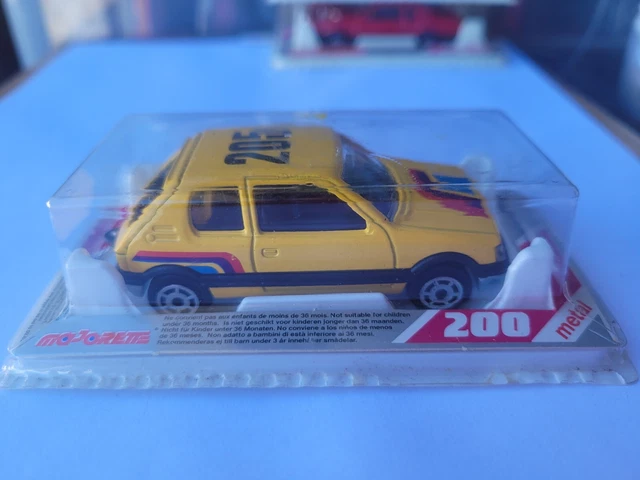 R209 Majorette Peugeot 205 GTI PUB Société Lyonnaise De Banque 1:64 Blanche - Collection