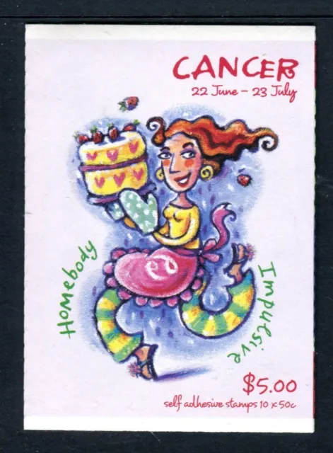 2007 Signs of The Zodiac Stamp Booklet SB233 Philatelic Barcode (Cancer)