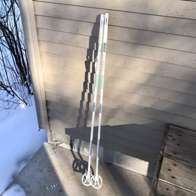 Vintage Swix  Sport Nordic Ski Poles Cross Country Skiing 120 cm White