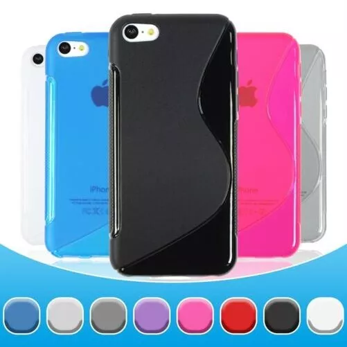 Étui en Silicone pour Apple iPhone 5c S-STYLE +2 Film Protecteur