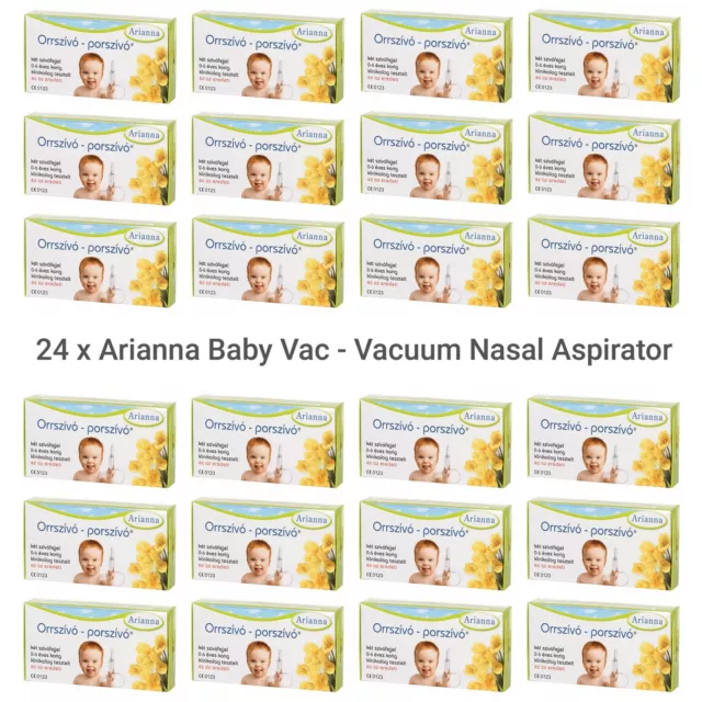 Arianna Baby Vac Vacuum Nasal Aspirator, Nose Cleaner x 24
