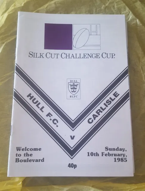 Hull FC vs. Carlisle - 10/2/1985
