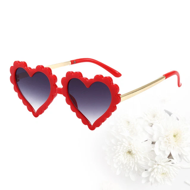 Occhiali da sole design cuore bambino anti-bambini oggetti di scena fotografici