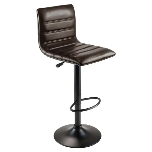 Winsome Trading Holly Airlift Stool - Espresso/Black,rotatable
