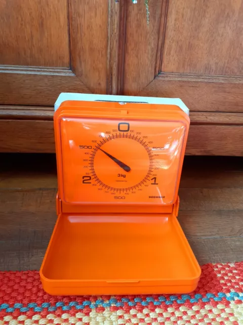 Vintage Scale 3 kg SOEHNLE ORANGE Germany  New In Box