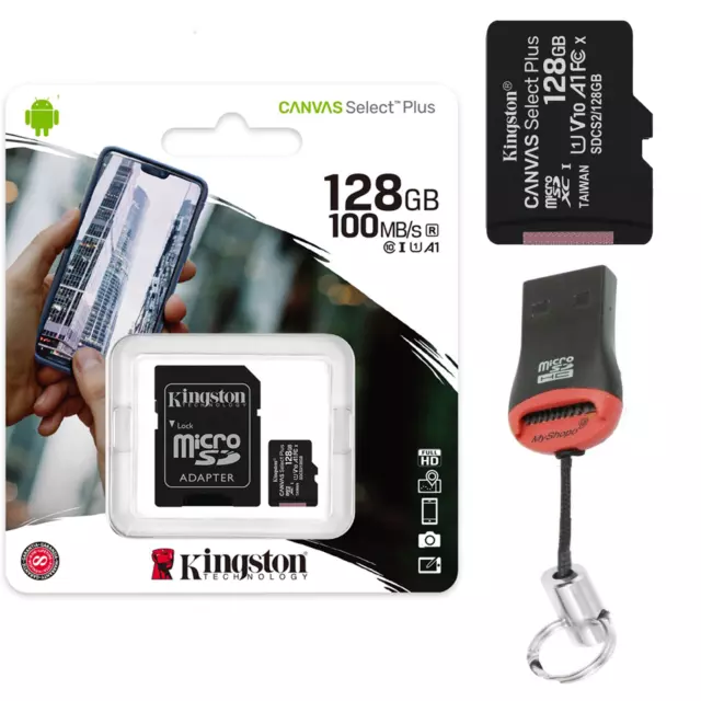 128GB Micro SD Class 10 Speicherkarte Micro SDXC Kingston SD Adapter max 100MB