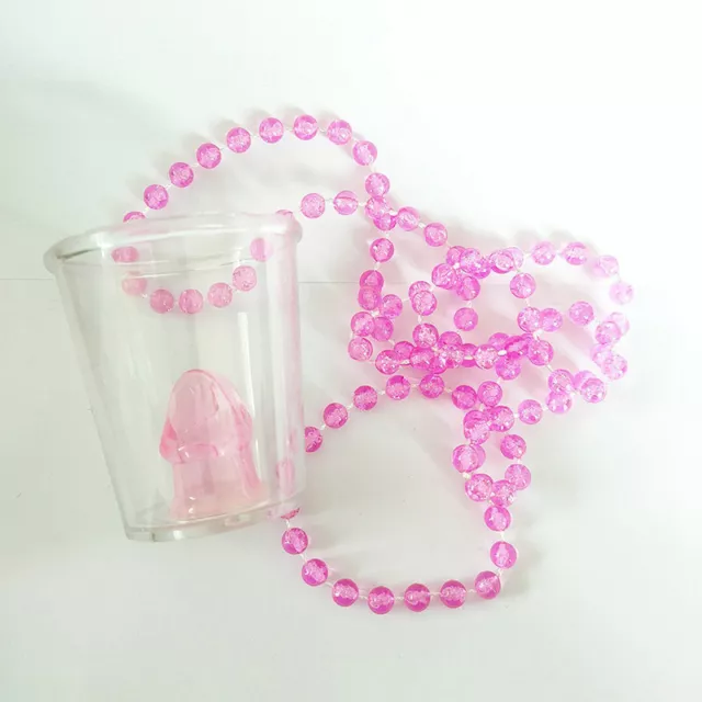 Bride To Be Cup Plastic Shot Glasses Necklace Bachelorette Party Supplies Dec7H