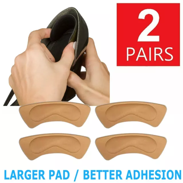 2Pairs High Heel Liner Grip Cushion Protector Foot Shoe Insole Pad Silicone Gel