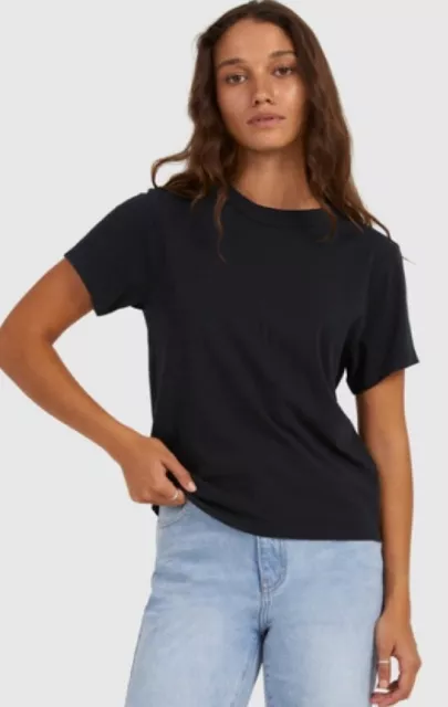 Roxy T Shirt Womens Size S 8 Bnwt Black Rrp$40  🌊
