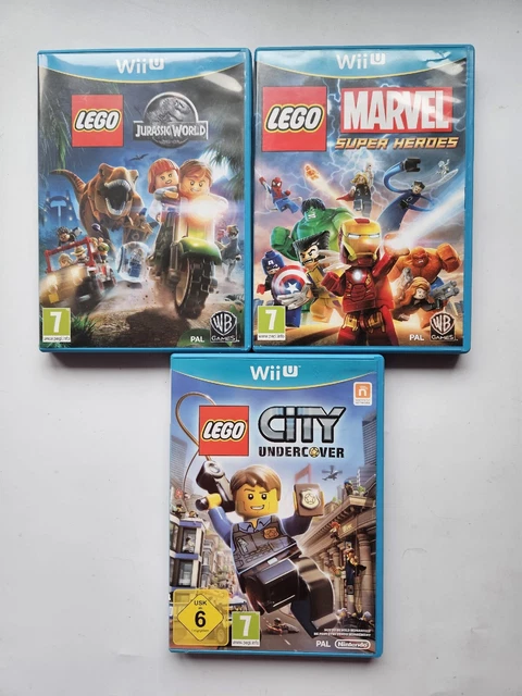 Nintendo Wii U Lego Marvel Super Heroes City Undercover & Jurassic World Bundle