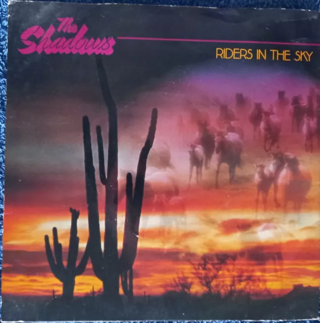 The Shadows: Riders In The Sky 7" Vinyl Single 1980 Excellent Condition