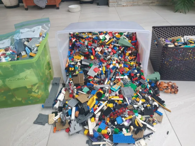 Lego Mixed Lot 2kg,Bulk Lot Clean Genuine Lego 2