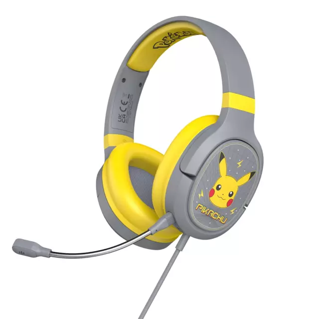 OTL Pikachu Gaming Headset Pro G1 Pokémon Wired Over-Ear Kids Gamer Headphones