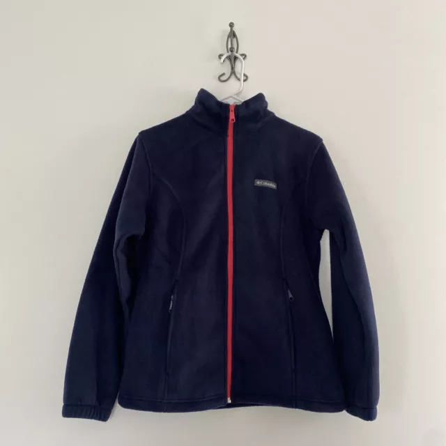 NWT M WOMEN S Columbia Mount Cannon Full Fleece Zip Logo Jacket