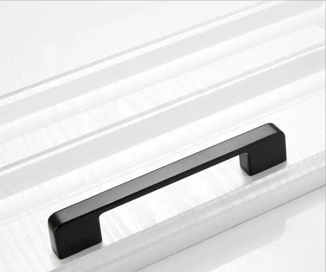 Zinc Alloy Black Cabinet Handles American style Kitchen Cupboard Door Pulls