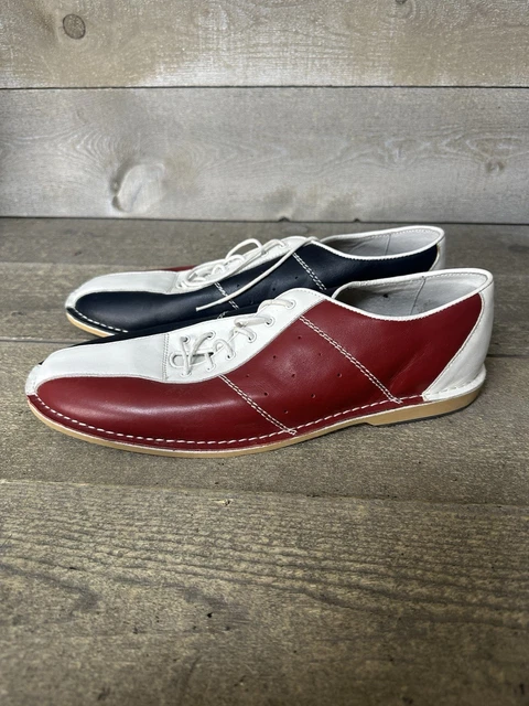Madcap England Men\'s EU 41 US 8-8.5 Bowling Shoes Retro Mod Red White Black MADCAP ENGLAND BOWLING SHOES RETRO MOD 50s 60s 90s NORTHERN  main image 2
