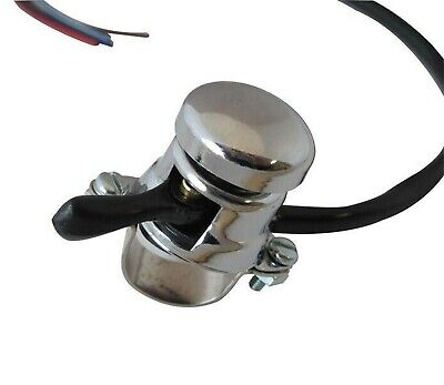 CHROME HORN DIP SWITCH IDEAL FOR VINTAGE CLASSIC BRITISH MOTORCYCLE 
