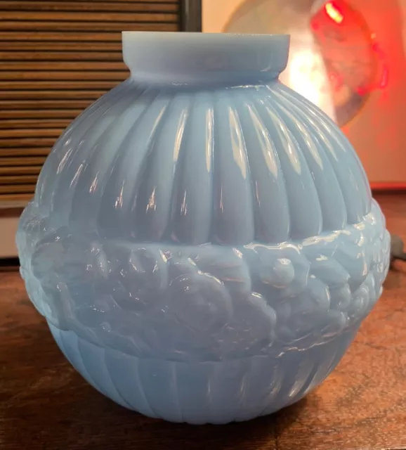 Superbe vase boule 1930's en opaline art déco CLA MADE IN FRANCE 2