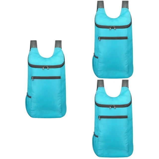 3 Pieces Camping Daypack Bag Foldable Backpack Bike Backpack Light