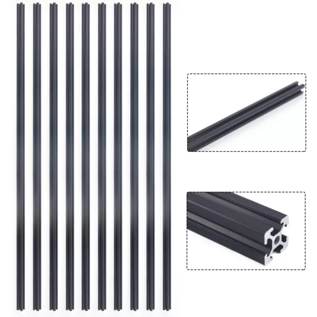 10Pack 2020 Aluminum T-Slot Aluminum Extrusion-1000mm 20mm CNC 3D Printer Black