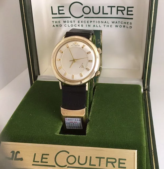 Vintage LeCoultre Memovox Cal. K 814, 17J Manual Wind, Ref. 3041, W/Box, Working