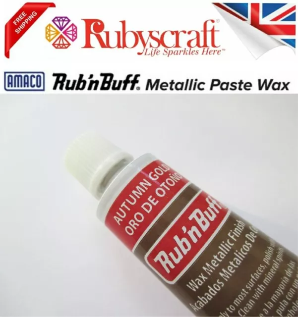 Amaco Rub n Buff Original Metallic Gilding Wax Permanent Paste Cream 15ml