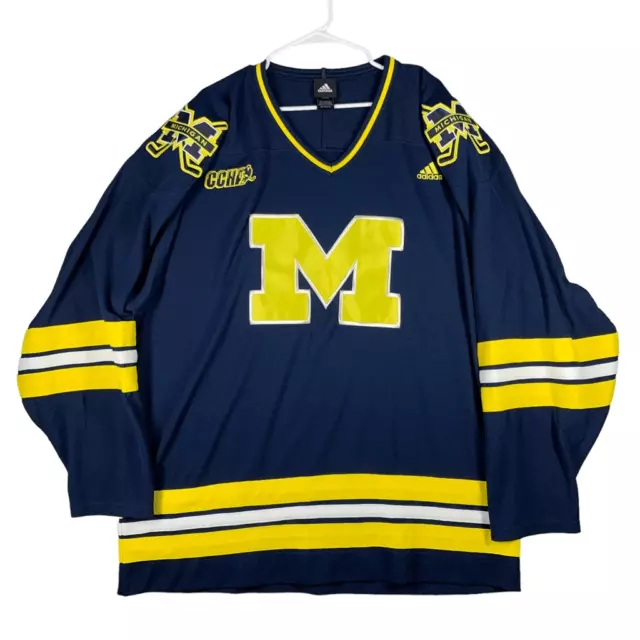 Adidas Michigan Wolverines Hockey Jersey Men 2XL