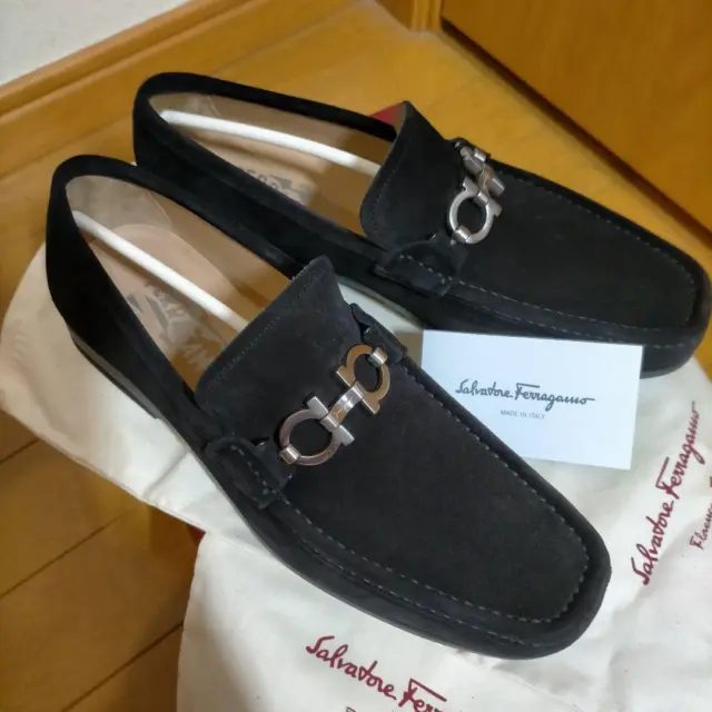 SALVATORE FERRAGAMO MEN'S Gancini Bit Loafers Shoes GEROLAMO2 Black ...