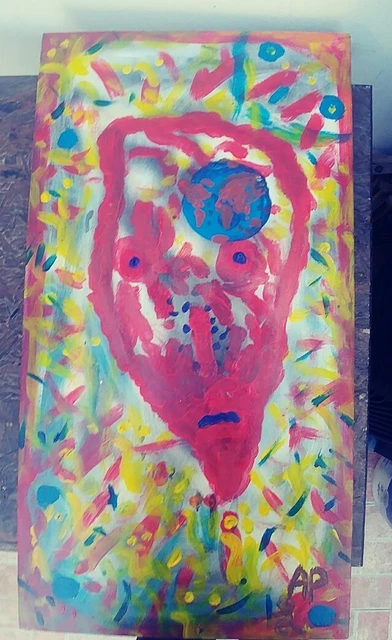 dipinto artista Siracusa cm50 x40  quadro quadri emergenza virus emergenza 2020