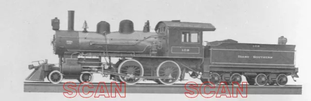 OG932 JUNK NEGATIVE 1940s? IDAHO SOUTHERN RAILROAD 440 LOCO #102 ALCO