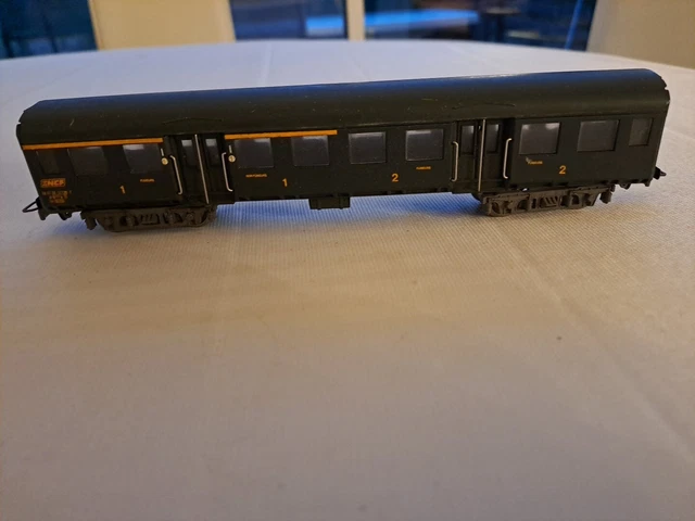 JOUEF 5363 HO WAGON MIXTE FOURGON/VOYAGEURS 2nd CLASSE CORAIL BOITE D'ORIGINE N1