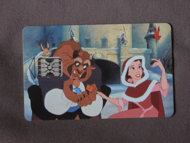 Chip GAME Card gebruikt Disney land Paris - Beauty and the Beast