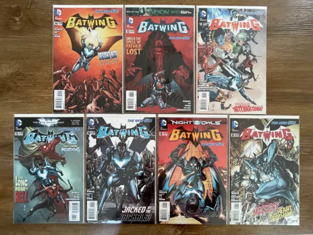 Lot Of 7 Batwing DC Comic Books # 8 9 10 11 12 13 14 NM Batman Gotham Joker J940