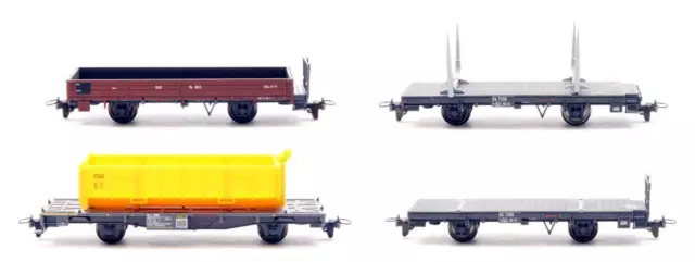 Bemo 'Hoe/Hom' Gauge Rake Of 4 Assorted Freight Wagons