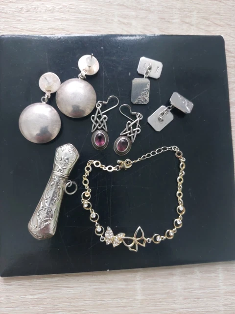 VINTAGE  Job Lot 925  SILVER Jewellery - NOT SCRAP - WEARABLE 44.7grams