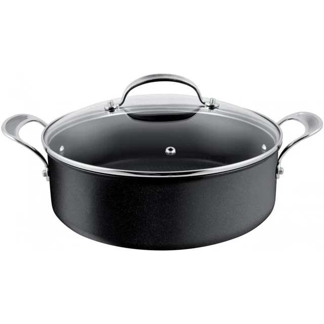 TEFAL JAMIE OLIVER Premium 28cm Servierpfanne inkl. Glasdeckel ...