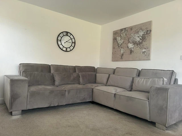 THE SLOANE RANGE So sleek Square looking 5 seater Sofa in Grey or