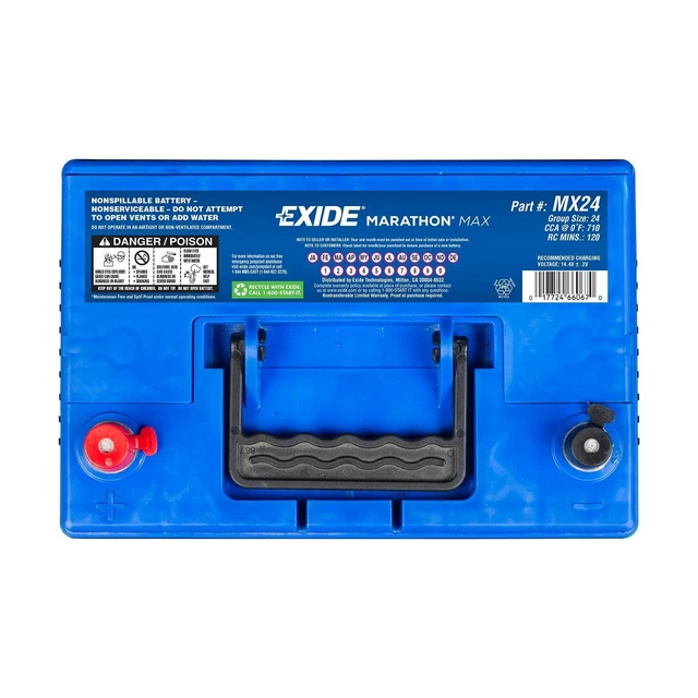EXIDE AGM BATTERY 700CCA 70Ah Automotive - MX24 $428.53 - PicClick CA