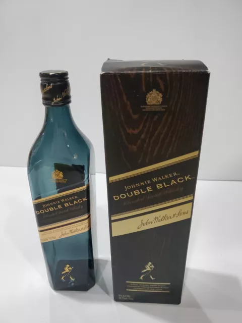 Johnnie Walker Double Black 750 Ml  Label Scotch Whiskey Empty Bottle with Box